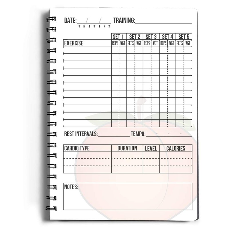Workout Log Gym - 6 x 8 Inches - Gym,