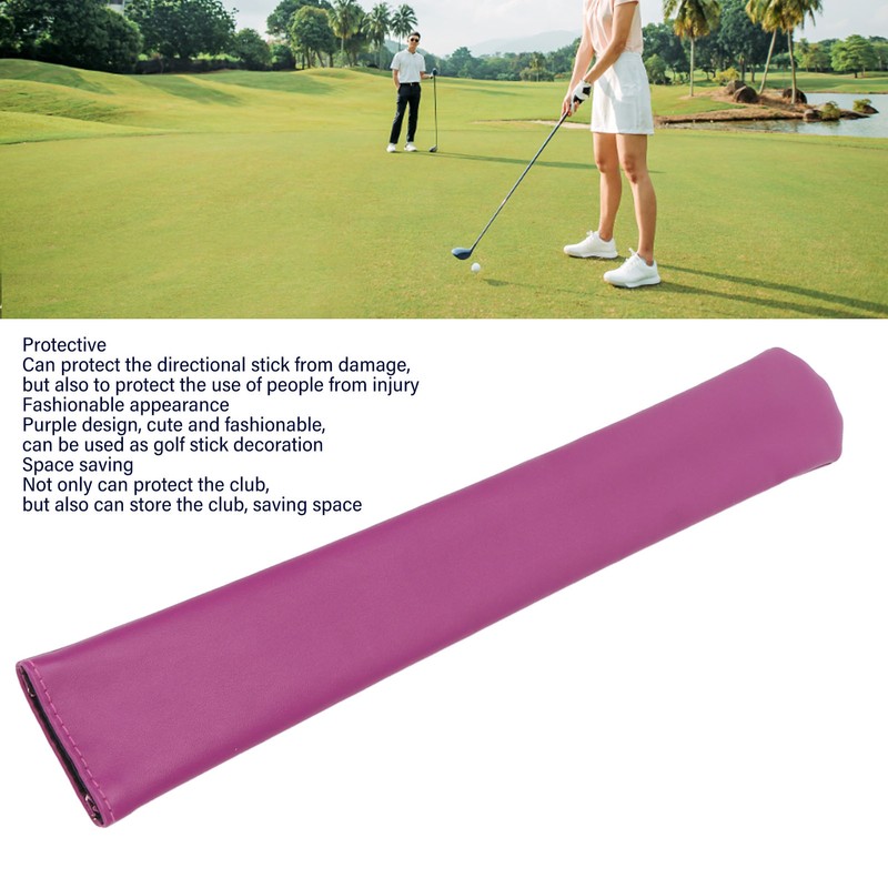 Golf Alignment Stick Holder Cover PU Leather Golf Alignment Stick