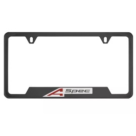 MVP Black Chrome License Plate Frame for Acura A Spec, ASpec
