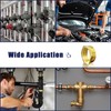 Aitsite Reducer 3/8 to 1/2 inch made of brass, reduction