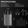 ATOUR 4 Inch Air Carbon Filter with Australian Virgin Charcoal