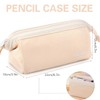 Pencil Case Large Capacity, Wide Opening Pencil Case with Zipper