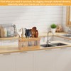 yazi Extra Large Bamboo Utensil Holder for Kitchen Counter -