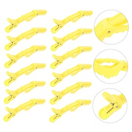IWOWHERO 12pcs Hair Locating Clips Duckbill Hair Clips Lightweight for Hairdressers Barbers