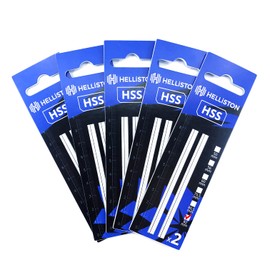 HSS Planer Blades for Electric Planer Bosch GHO 18 V-LI without Plastic, 82 mm (5 Sets = 10 Reversible Blades)