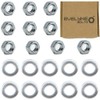 M5 Nuts & Washers Set - 10 Steel Nuts &