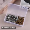 54 Pcs Plasterboard Fixings Heavy Duty with Plasterboard Screws,Self Drill