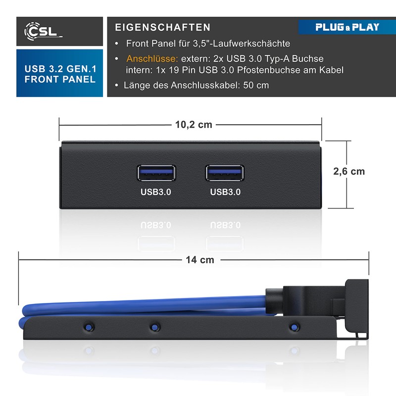 CSL – USB 3.0 Interface Card/PCIe Express Controller Card