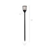 38 in H Black SolarIllumaflame™ Yard Stake Torch Lantern