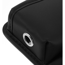 Relleno para Hueco de Asiento de Coche Portateléfono Negro, Cuero Pu, Diseño Versátil y Acabado Elegante, Organizador entre Asiento y Consola para Auto