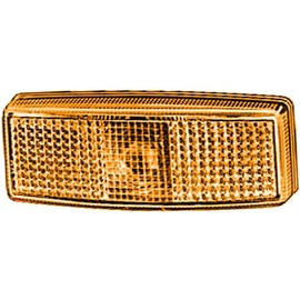 HELLA 2PS 006 717-031 Side Marker Light - Halogen - 12V - Screw Connection/mounting - Lens Colour: Yellow - right/left - Quantity: 1