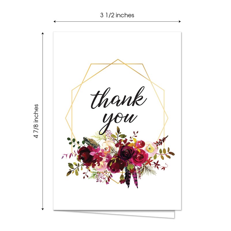 Canopy Street Fall Floral Thank You Notes / 24 Appreciation