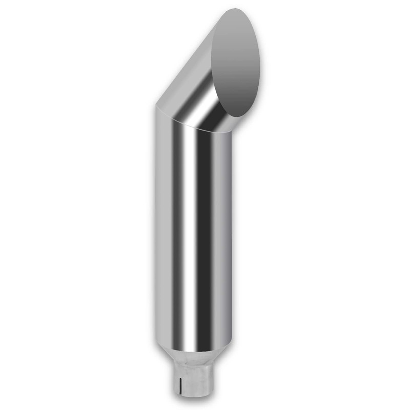 FGJQEFG 4 Inch Inlet 7 Inch Outlet Polished Stainless Steel