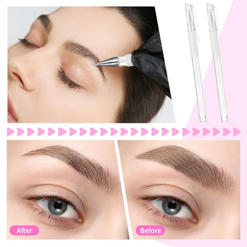 Mabor Brow Mapping Pen, 4Pcs Eyebrow Microblading Marker Pens with