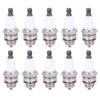 10PCs Sparking Plug Chainsaw Accessories Lawn Mower Parts Brass Ceramic