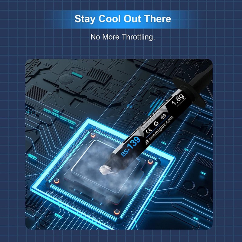 BSFF Thermal Paste, 1.8g with Toolkit CPU Paste Thermal Compound