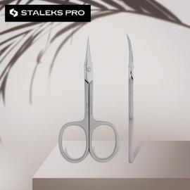 Cuticle Nail Scissors STALEKS PRO Smart 22 Type 1 Professional Cuticle Scissors European Stalex, 1 Piece / 큐티클 네일 가위 STALEKS PRO Smart 22 Type 1 Professional Cuticle Scissors 유럽 스탈렉스, 1개