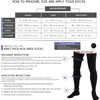 Truform Compression Socks, 20-30 mmHg, Men's Dress Socks, Thigh High
