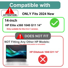 3 Pack Designed for HP Elite x360 1040 G11 14" Touchscreen Convertible 2 in 1 Notebook Screen Protector, Anti Glare and Anti Fingerprint (Matte) Shield -(Only suitable for the 2-in-1 Version!)