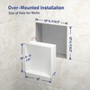 Bernkot Stainless Steel Led Shower Niche 12" X 12" White