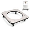 304 Movable Propane Cylinder Base,Propane Tank Stand Dolly with Brake