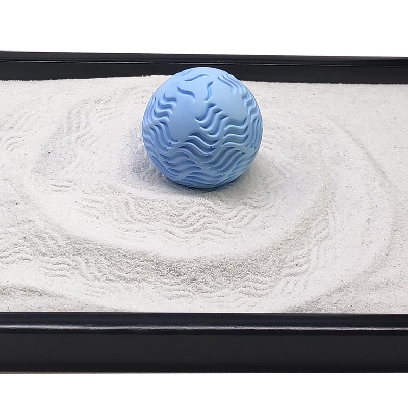 AOVOA Japanese Zen Garden Kit for Desk with 3 Sand