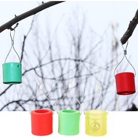 1Pc Green Silicone Slingshots Targets with Bells Outdoor Slingshots Training Practice Targets Outdoor Hunting Accessorys Gear Shooting