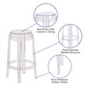 Flash Furniture Laney 25.75'' High Transparent Counter Height Stool