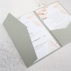Cinerous Invitation Pockets 5x7 With Envelop Simple Wedding Card Cover