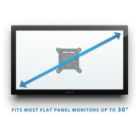 Mount-It! Small TV Monitor Wall Mount | Quick Release | Fits 13-32 Inch LCD/LED Screen | Max 33 Lbs | Slim Tilting Design | Easy Installation