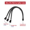JBtek 10.4 Inch PWM Fan Splitter Cable Pack - 3