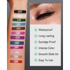 Eyeliner Waterproof Red, Matte Smooth Eyeliner Pencils, Quick-Drying, Smudgeproof, Cream