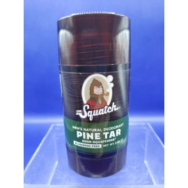 Dr. Squatch Pine Tar Mans Natural Deodorant Odor Squatching Aluminum Free 2.65oz