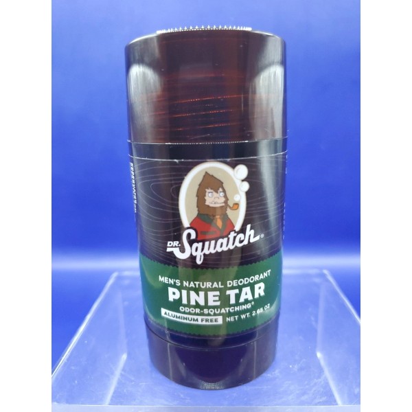 Dr. Squatch Pine Tar Mans Natural Deodorant Odor Squatching Aluminum