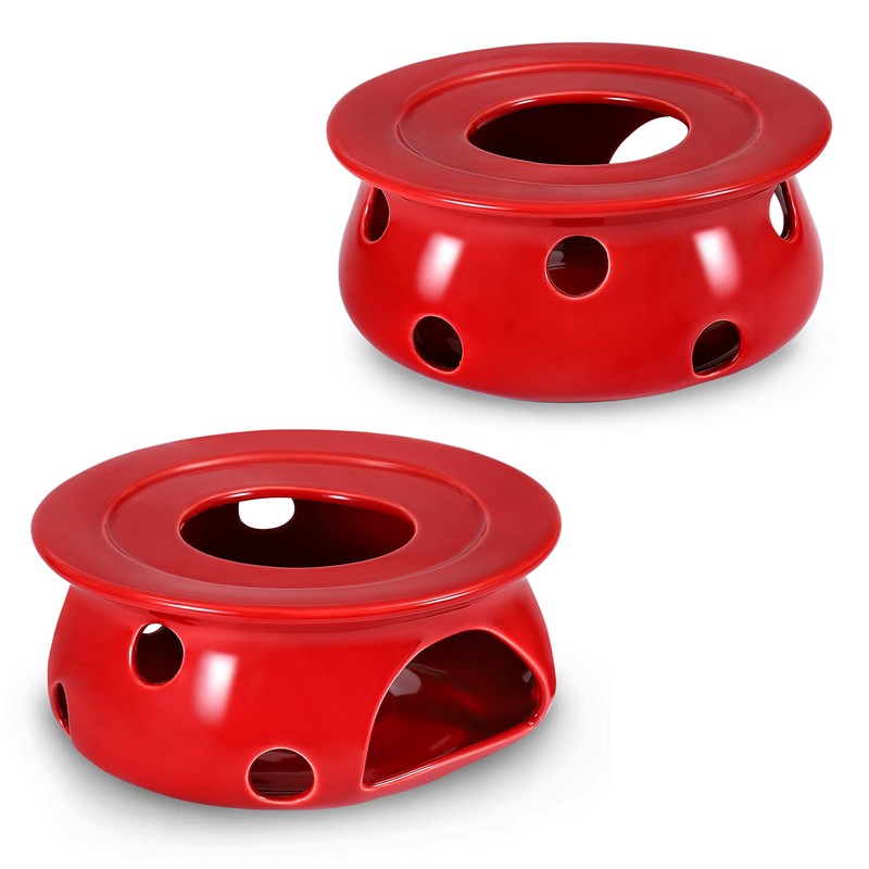 Urban Lifestyle Teapot Warmer Tea Warmer Ceramic (Red) Tea Oven