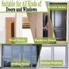 WEZKYLCG Weather Stripping Door Seal, Upgraded Wedge Window Draft Stopper,