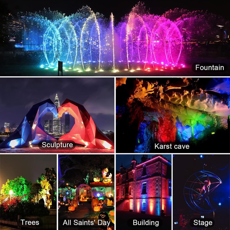 RGB spotlight with remote control MEIHUA