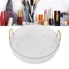 Round Storage Tray 360 Degree Rotating Waterproof Clear Desktop Organizer