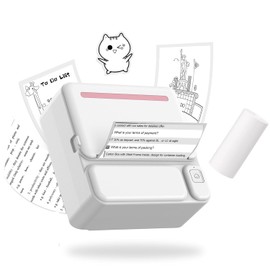 Lebt Sticker Printer Mini Printer Thermal Printer Portable Bluetooth Pocket Printer Compatible with Android & iOS inkless Sticker Printer for LearningJournal Notes Kids Gifts Travel