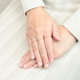 miwaki k14gf33 K14 Gold Filled Ball Chain, Bead Chain, Metal Beads, Simple Design, Ring, Men's, Women's, Gold