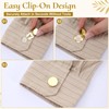 20 Pcs Button Covers for Men's Shirts Gold Brass Round