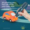 Light Blue Premium Wireless 3D Printing Pen - USB Charging,