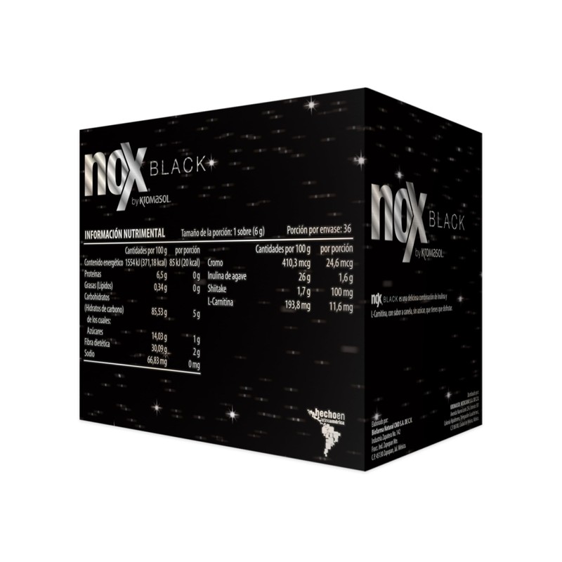 Kromasol Nox Black By kromasol, polvo para reconstruir sabor cafe