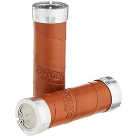 Brooks Slender LEDer Griffe Gripshift Fahrrad Lenkergriffe Kurz/Kurz, Blg4, Farbe Honig