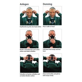 MSA Advantage 400 Half-Mask Respirator | Safety Gas Mask for Protection and Comfort | Advantage 410 thread filter connection Rd 40x1/7" | Large | EN 140