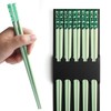 Chopsticks,Chopsticks Dishwasher Safe,5 Pairs 9.45In/24cm Colorful Lightweight Fiberglass Chopsticks Japanese