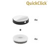 'Wagner QuickClick Glides for gluing/Set of 4; Ultra Soft Chair