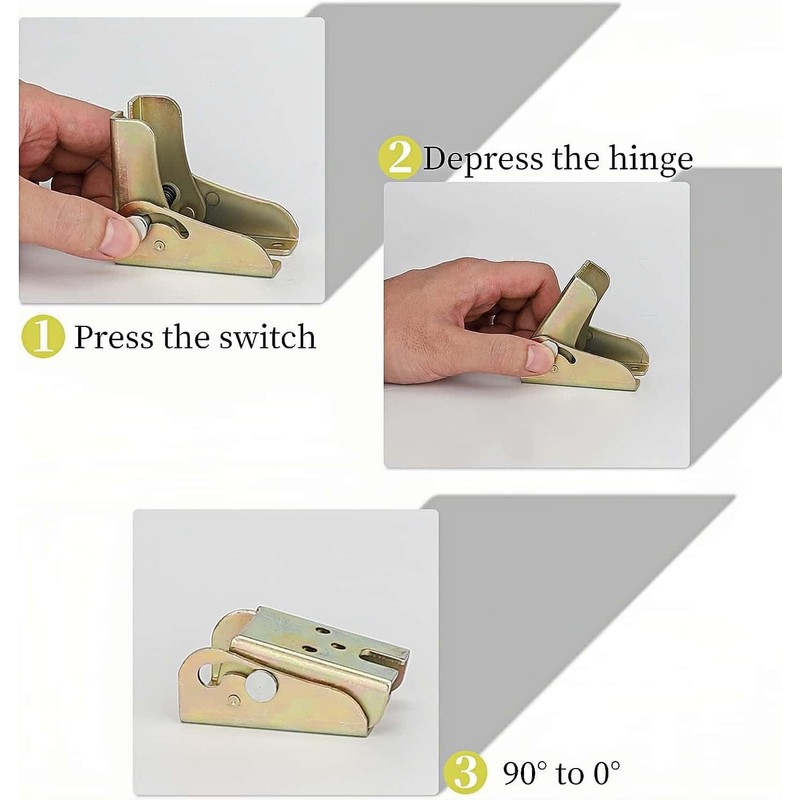 HOLADAWN 4 Pack Heavy Duty Folding Table Leg Brackets, Self