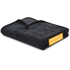 URAQT Microfibre Cloths Car, Microfibre Cloths, Multifunctional Car, Motorcycle, Lint-Free Towel, Car Cleaning Cloth, Microfibre Cloth for Car, Household, Kitchen, Window, 90 x 60 cm