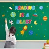 Space Theme Reading Classroom Bulletin Board Decors, Outer Space Reading